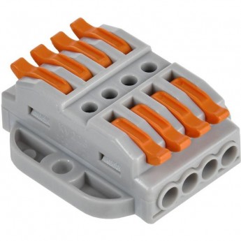Клемма строительно-монтажная IEK СМК 222-4144P (уп.4шт) UKZ20-4144P-004 Клемма строительно-монтажная IEK СМК 222-4144P (уп.4шт) UKZ20-4144P-004