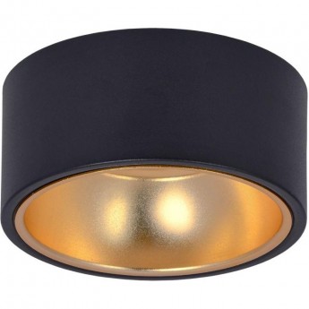 Накладной потолочный светильник IEK Lighting 4017 под лампу gx53 черный/золото