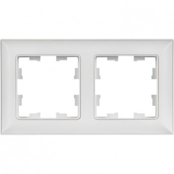 Рамка 2-местная IEK BRITE R-M22-12-K91 РУ-2-БрАБ арктич. бел./бел. Рамка 2-местная IEK BRITE R-M22-12-K91 РУ-2-БрАБ арктич. бел./бел.
