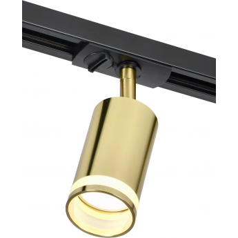 Светильник IEK 4116 декоративный трековый поворотный GU10 золото